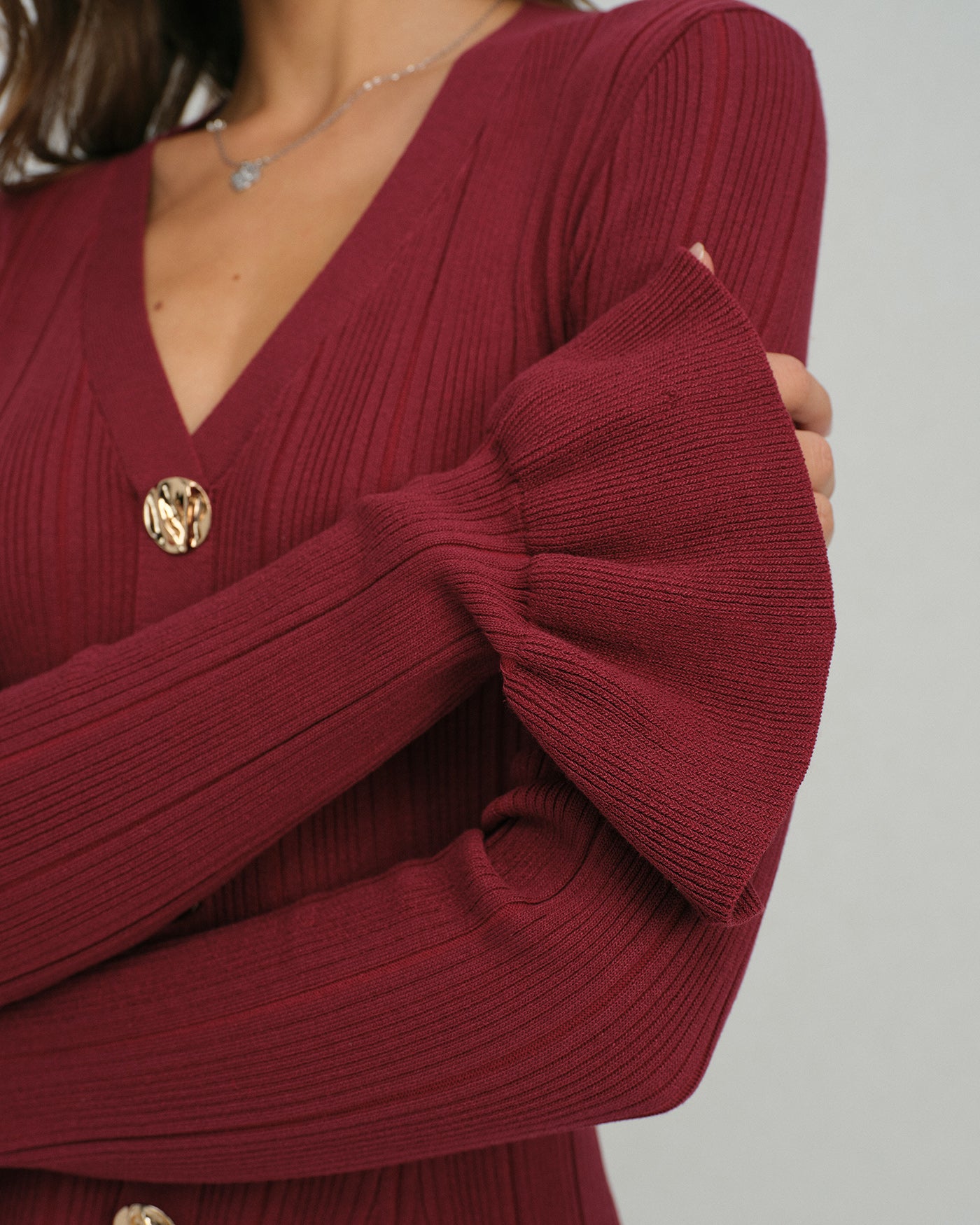 Women's Knitted Viscose Sweater Dress Dresses - RIHOAS