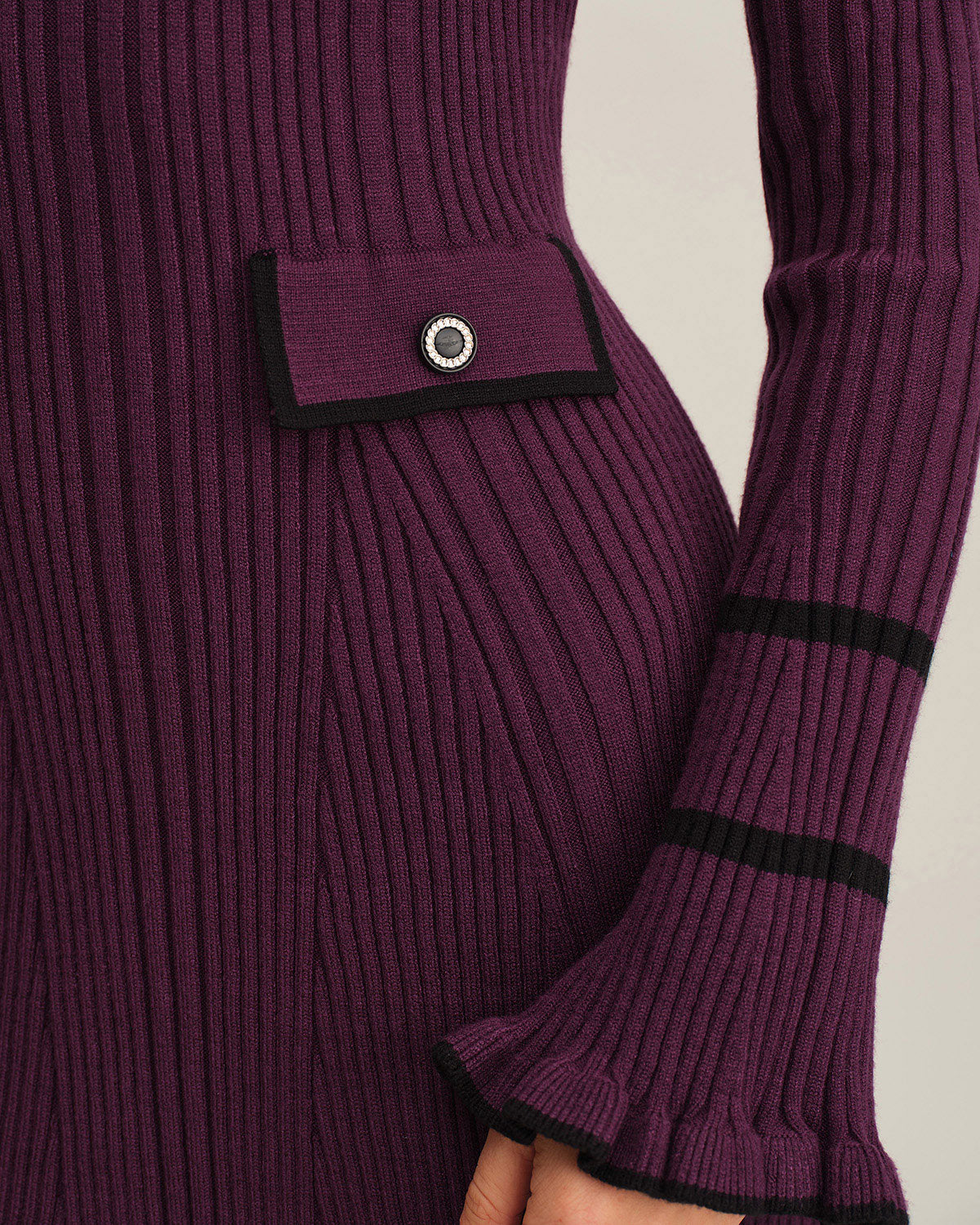 Women's Knitted Viscose Sweater Dress Dresses - RIHOAS