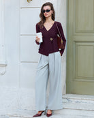 Women's Knitted Viscose Sweater Tops - RIHOAS