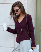 Women's Knitted Viscose Sweater Tops - RIHOAS