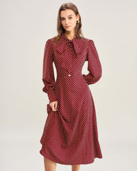 Women's Mid-Length Polyester Woven Dress Dresses - RIHOAS