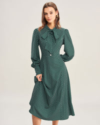 Women's Mid-Length Polyester Woven Dress Dresses - RIHOAS