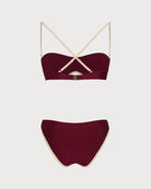 Women's Nylon Knit Bikini Set Bikinis - RIHOAS