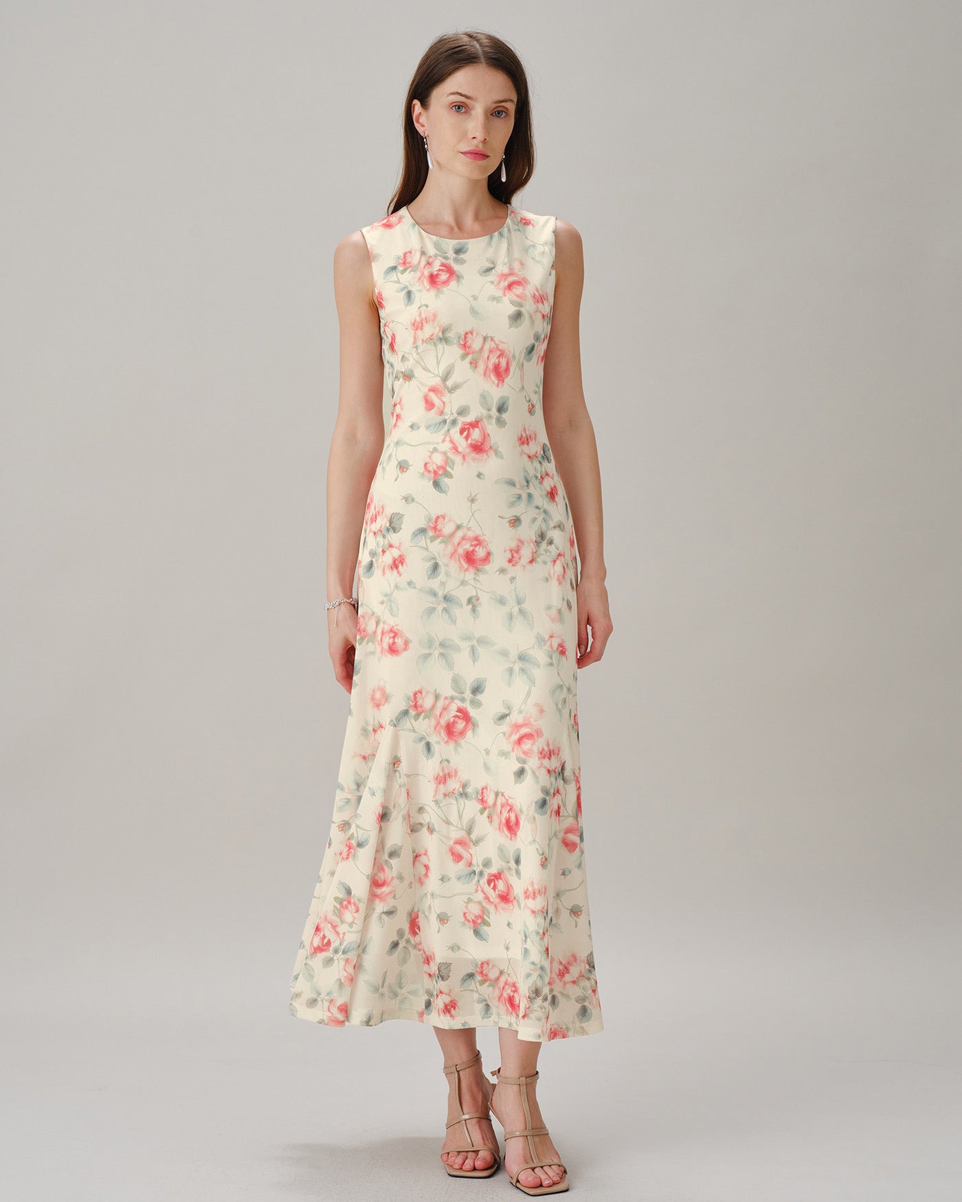Women's Polyester Knit  Maxi Dress Dresses - RIHOAS