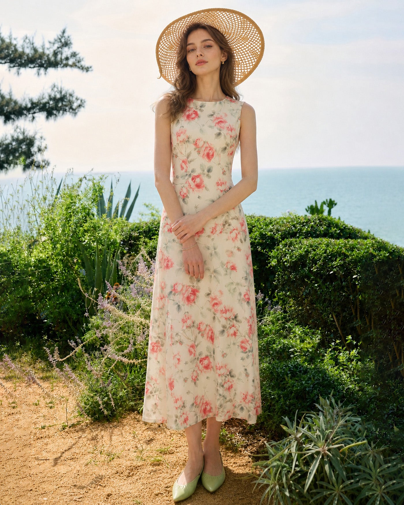Women's Polyester Knit  Maxi Dress Dresses - RIHOAS