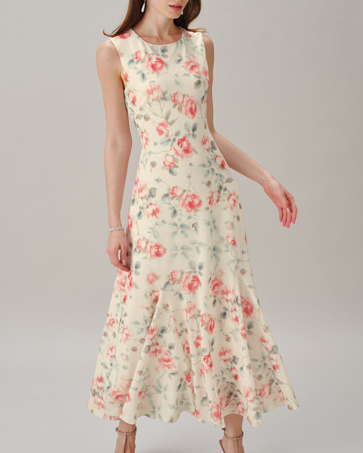 Women's Polyester Knit  Maxi Dress Dresses - RIHOAS