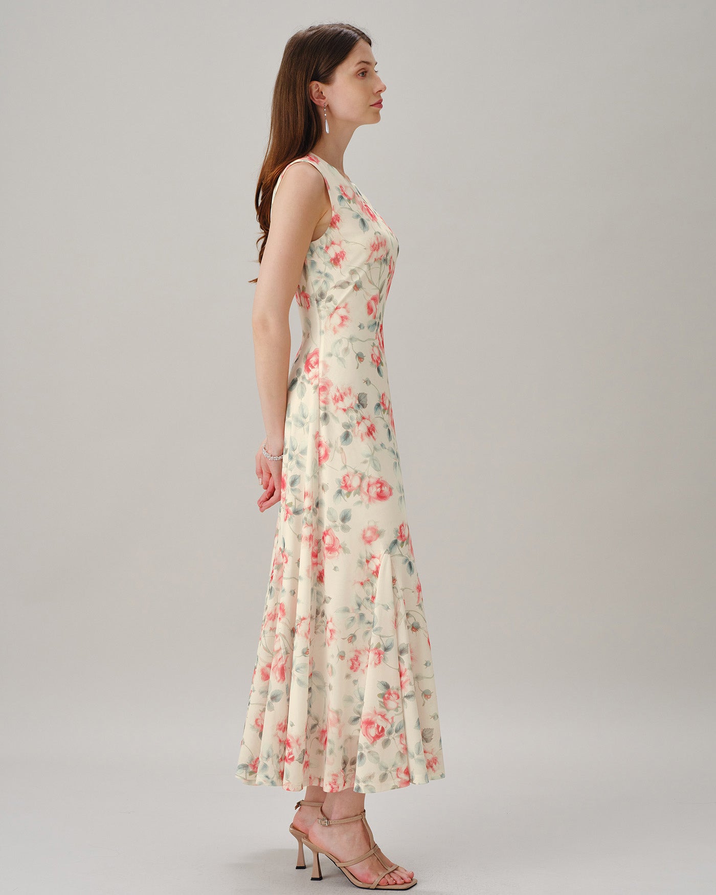 Women's Polyester Knit  Maxi Dress Dresses - RIHOAS