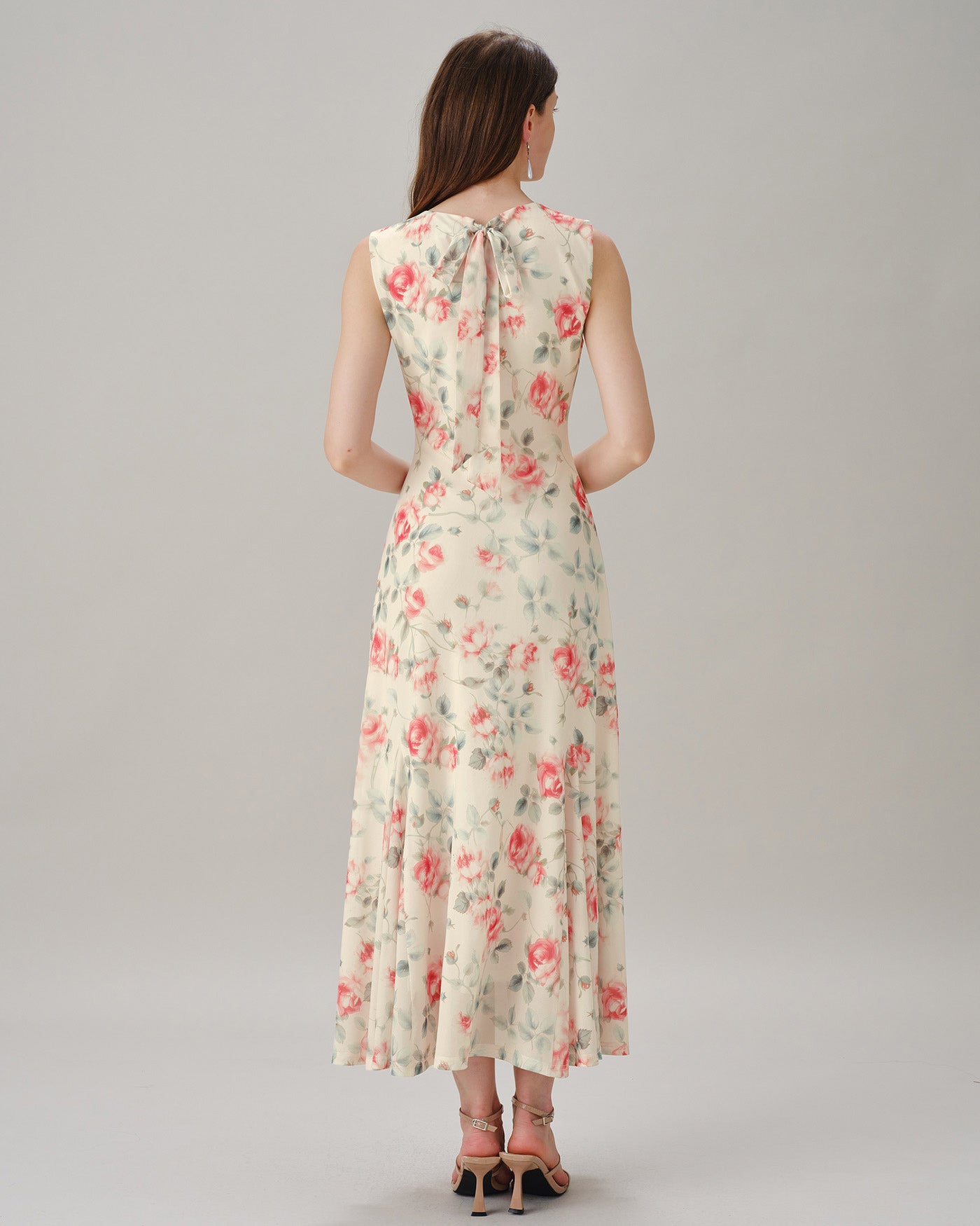 Women's Polyester Knit  Maxi Dress Dresses - RIHOAS