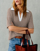 Women's Polyester Knit Sweater Tops - RIHOAS