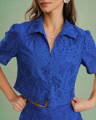 Women's Woven Cotton Blouses Tops - RIHOAS