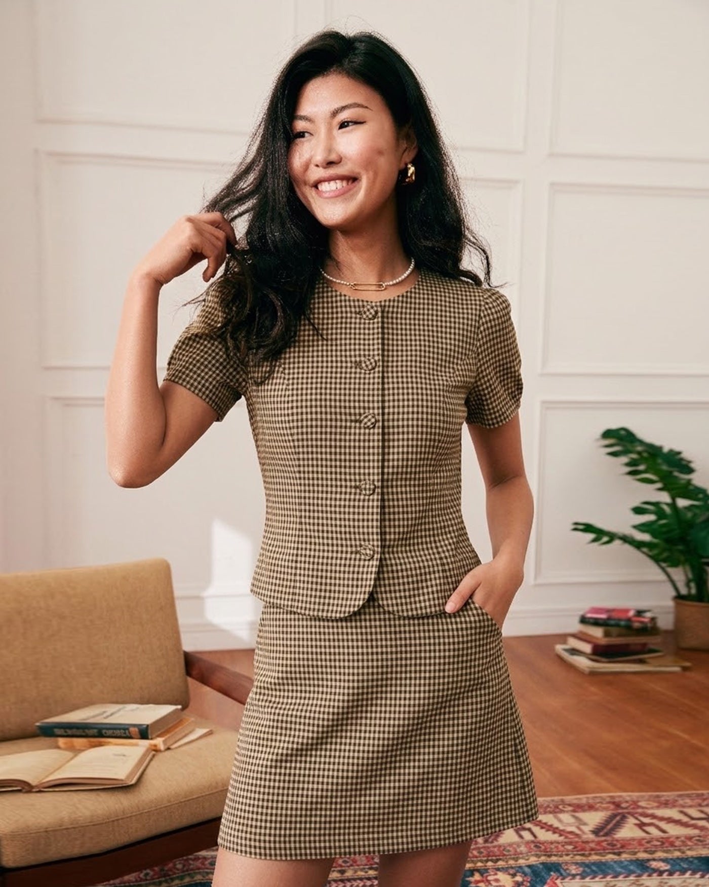 Women's Woven Cotton Blouses Tops - RIHOAS