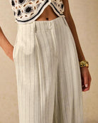Women's Woven Cotton Casual Pants Bottoms - RIHOAS