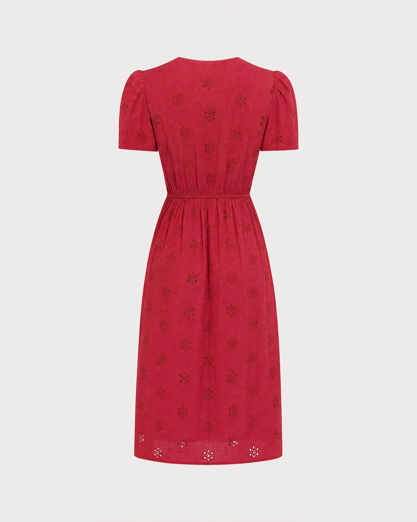 Women's Woven Cotton Midi Dress Dresses - RIHOAS