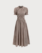Women's Woven Cotton Midi Dresses Dresses - RIHOAS