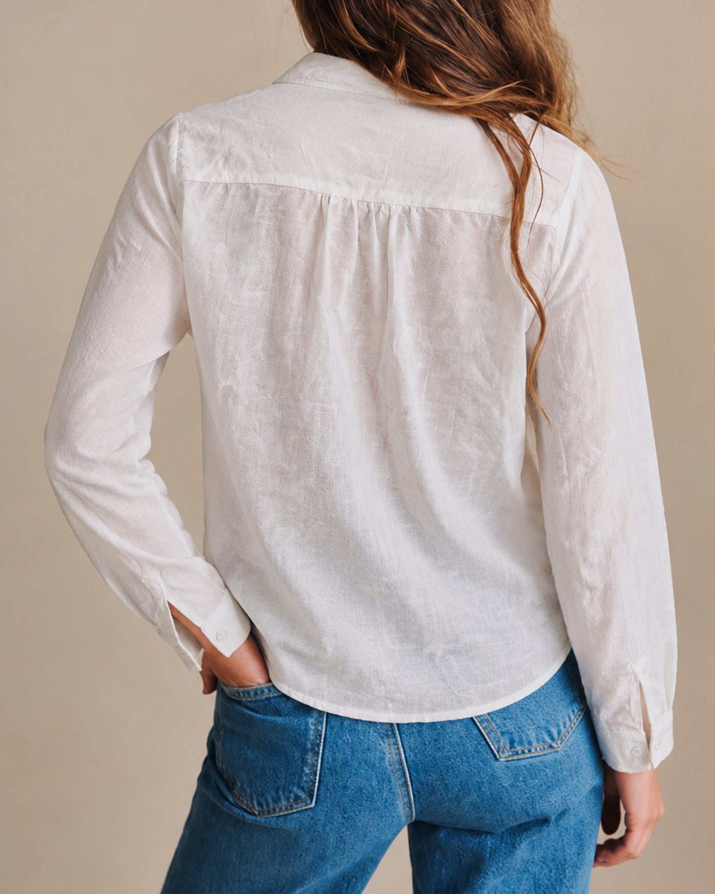 Women's Woven Cotton Shirt Tops - RIHOAS