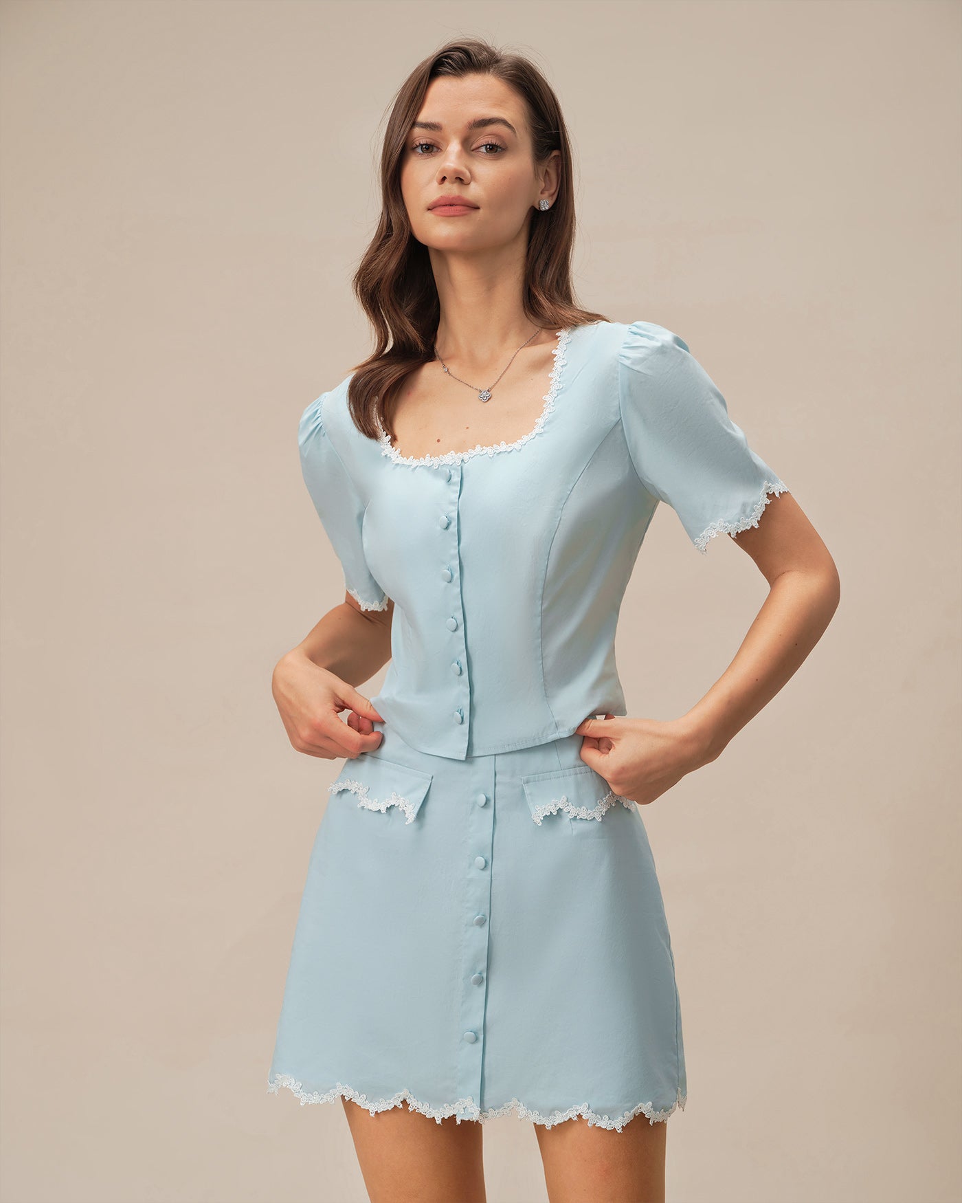 Women's Woven Cotton Shirt Tops - RIHOAS