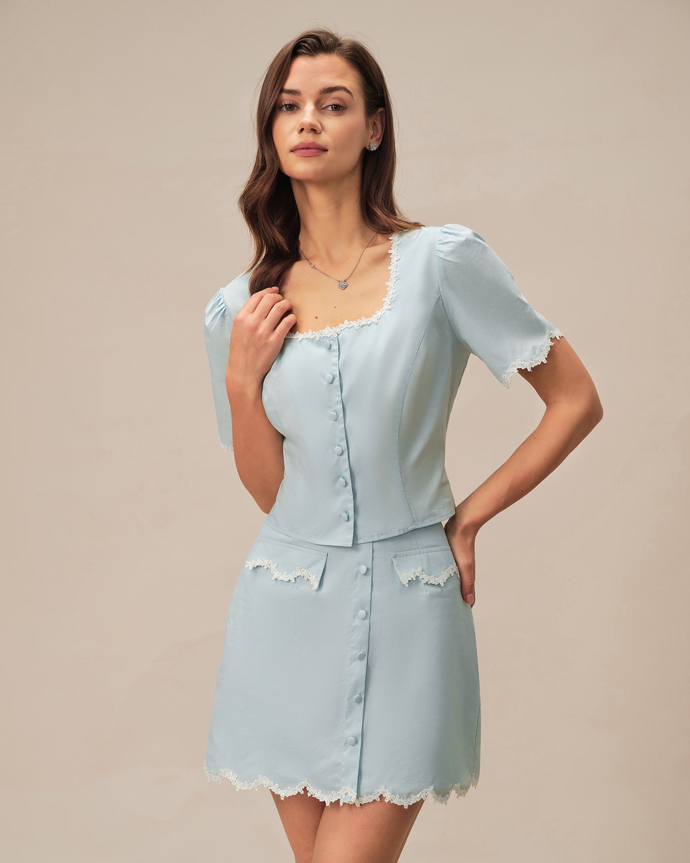 Women's Woven Cotton Shirt Tops - RIHOAS