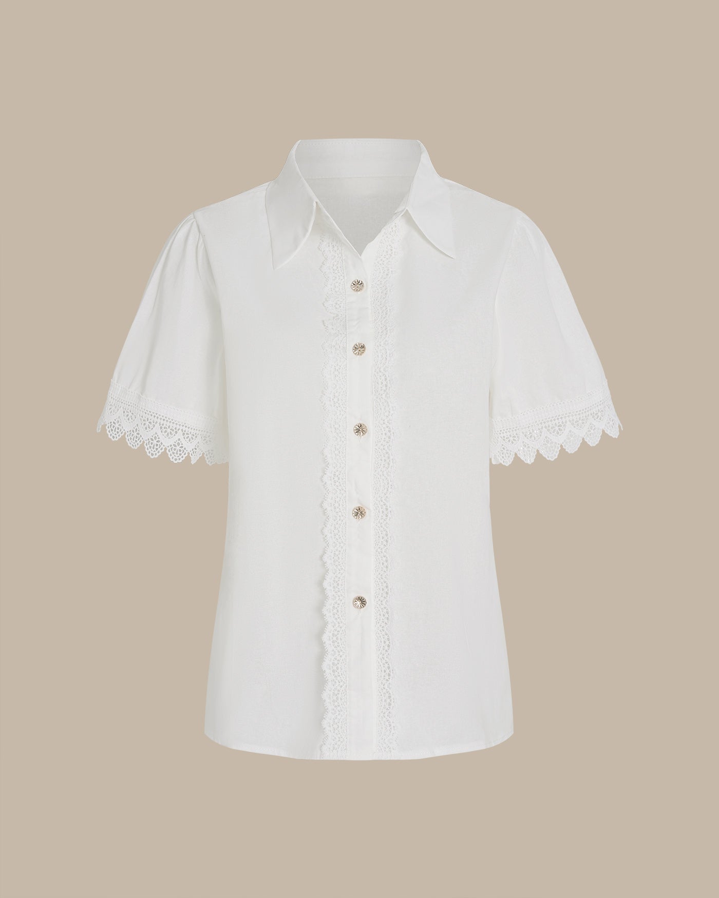 Women's Woven Cotton Shirt Tops - RIHOAS