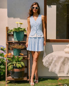 Women's Woven Cotton Skirt Bottoms - RIHOAS