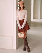 Women's Woven Cotton Skirt Bottoms - RIHOAS