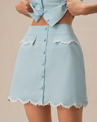 Women's Woven Cotton Skirt Bottoms - RIHOAS