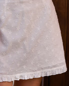 Women's Woven Cotton Skirt Bottoms - RIHOAS