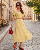 Women's Woven Cotton Skirt Bottoms - RIHOAS