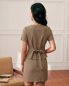 Women's Woven Cotton Skirt Bottoms - RIHOAS