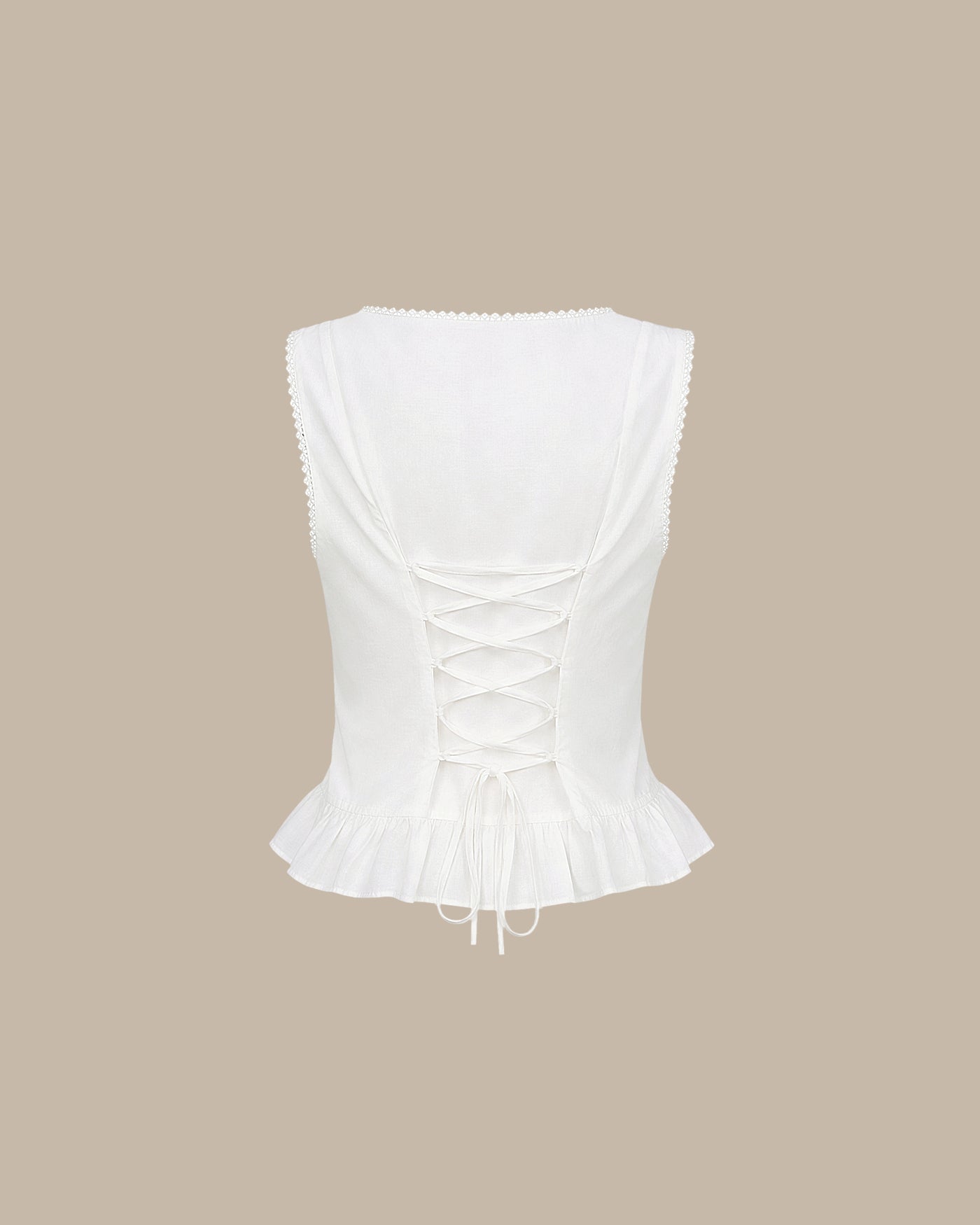 Women's Woven Cotton Tank Tops Tops - RIHOAS