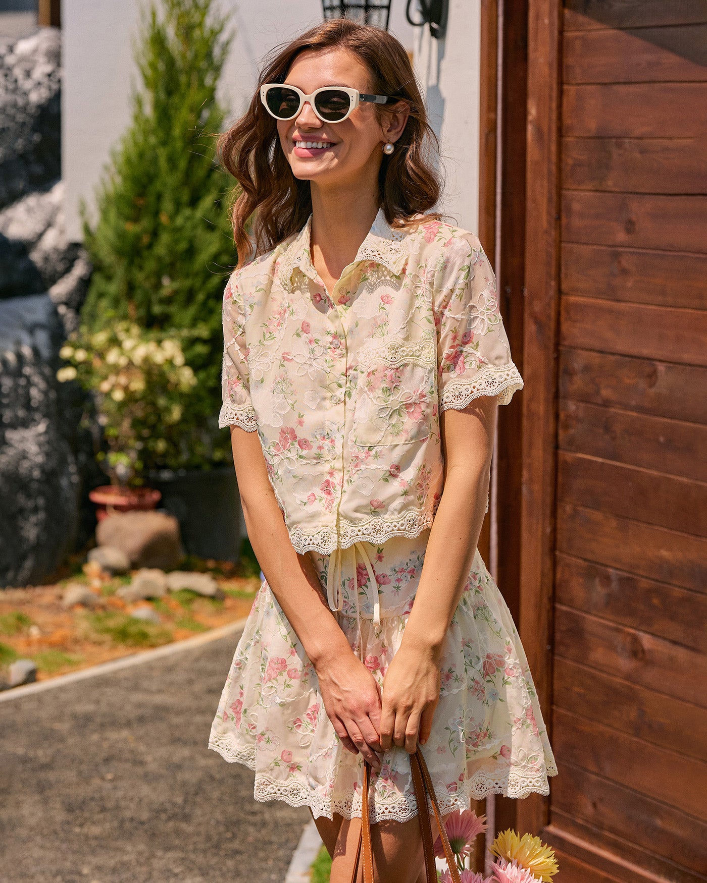 Women's Woven Polyester Blouses Tops - RIHOAS