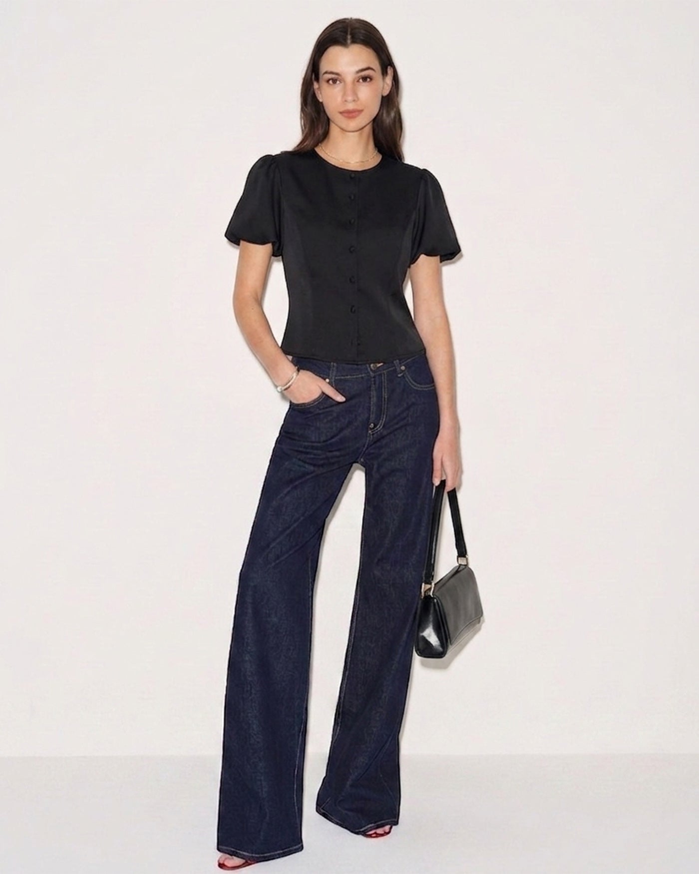Women's Woven Polyester Blouses Tops - RIHOAS