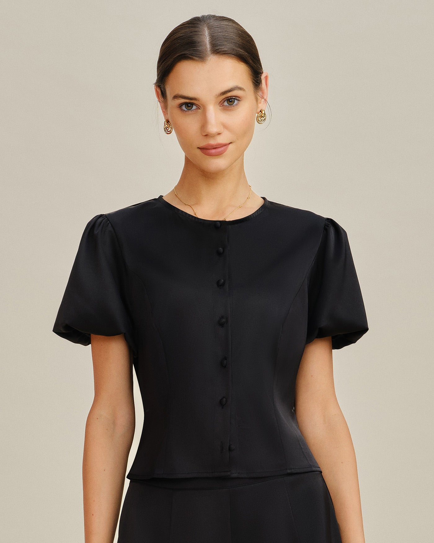 Women's Woven Polyester Blouses Tops - RIHOAS