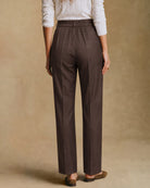 Women's Woven Polyester Casual Pants Bottoms - RIHOAS