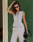 Women's Woven Polyester Casual Pants Bottoms - RIHOAS