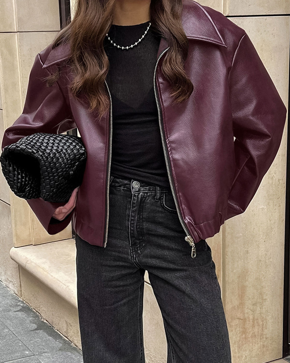 Women's Woven Polyester Jacket Outerwear - RIHOAS