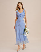 Women's Woven Polyester  Maxi Dress Dresses - RIHOAS