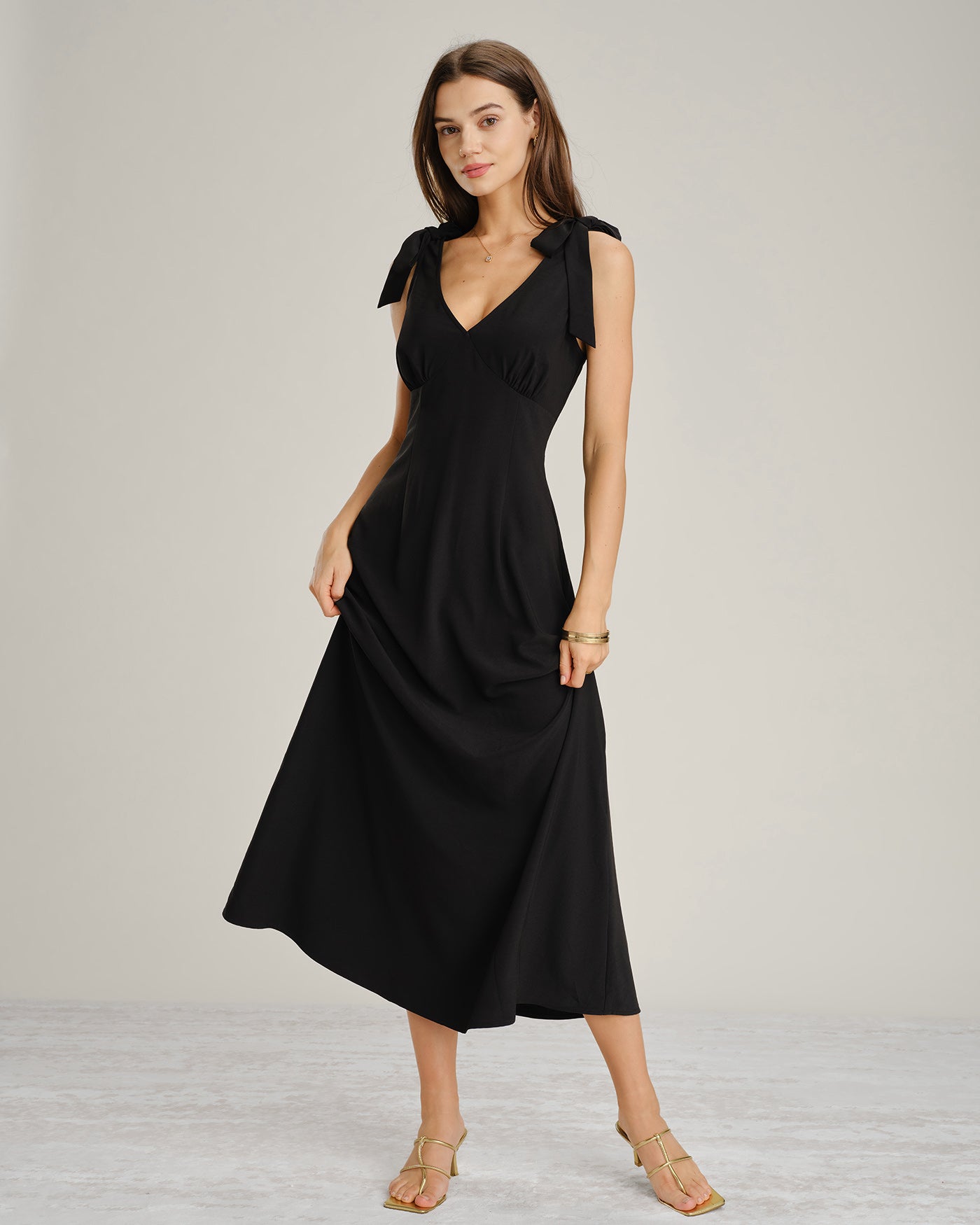 Women's Woven Polyester Maxi Dress Dresses - RIHOAS