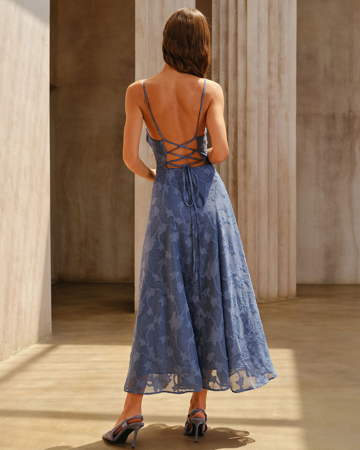 Women's Woven Polyester Maxi Dress Dresses - RIHOAS