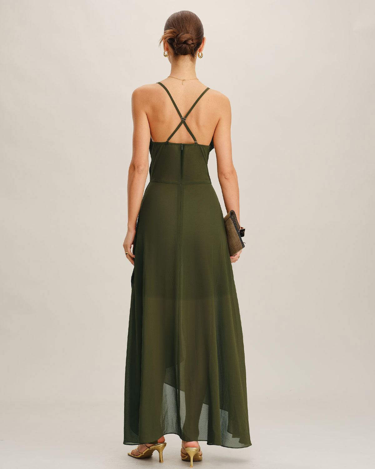 Women's Woven Polyester Maxi Dress Dresses - RIHOAS