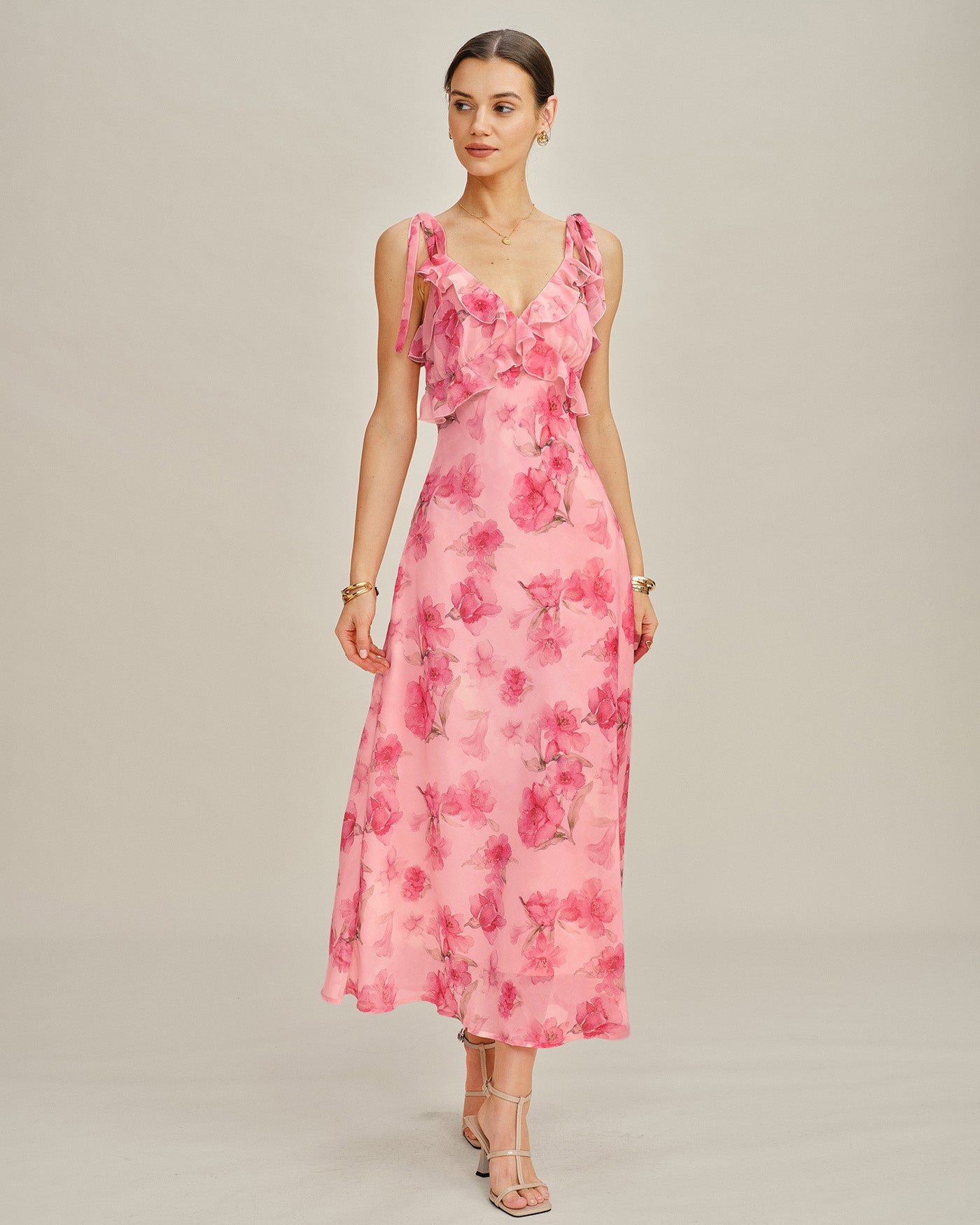 Women's Woven Polyester Maxi Dress Dresses - RIHOAS