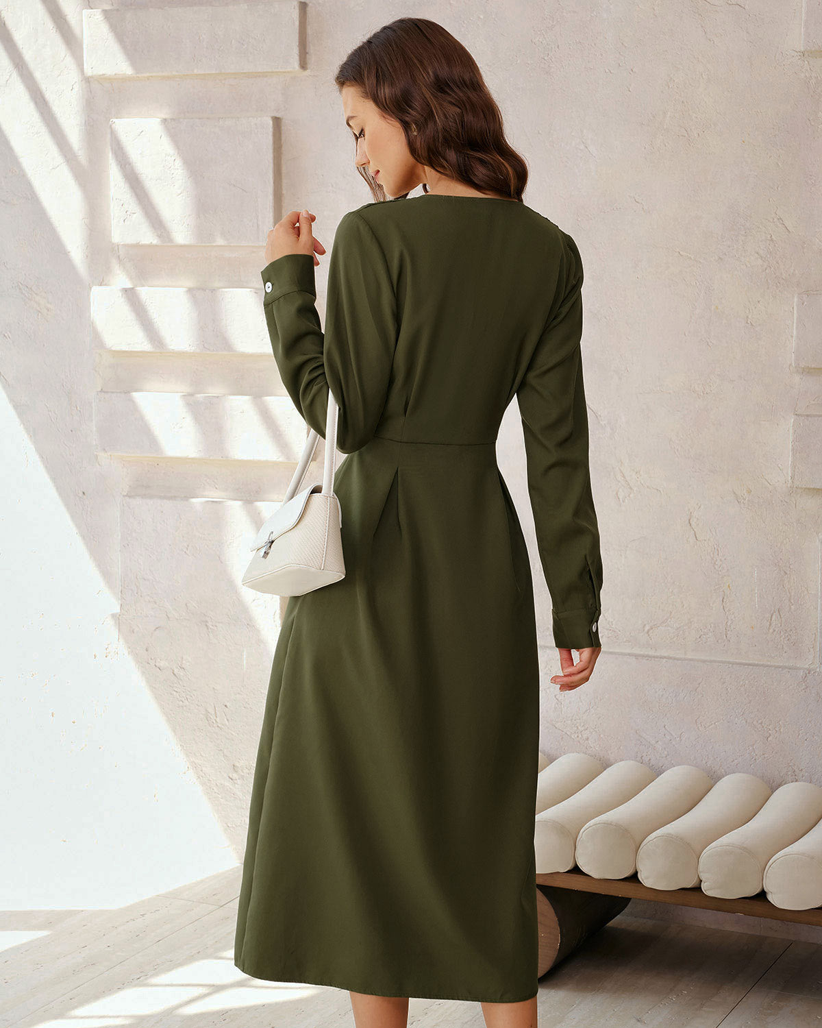 Women's Woven Polyester Maxi Dress Dresses - RIHOAS