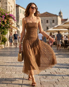 Women's Woven Polyester Maxi Dress Dresses - RIHOAS
