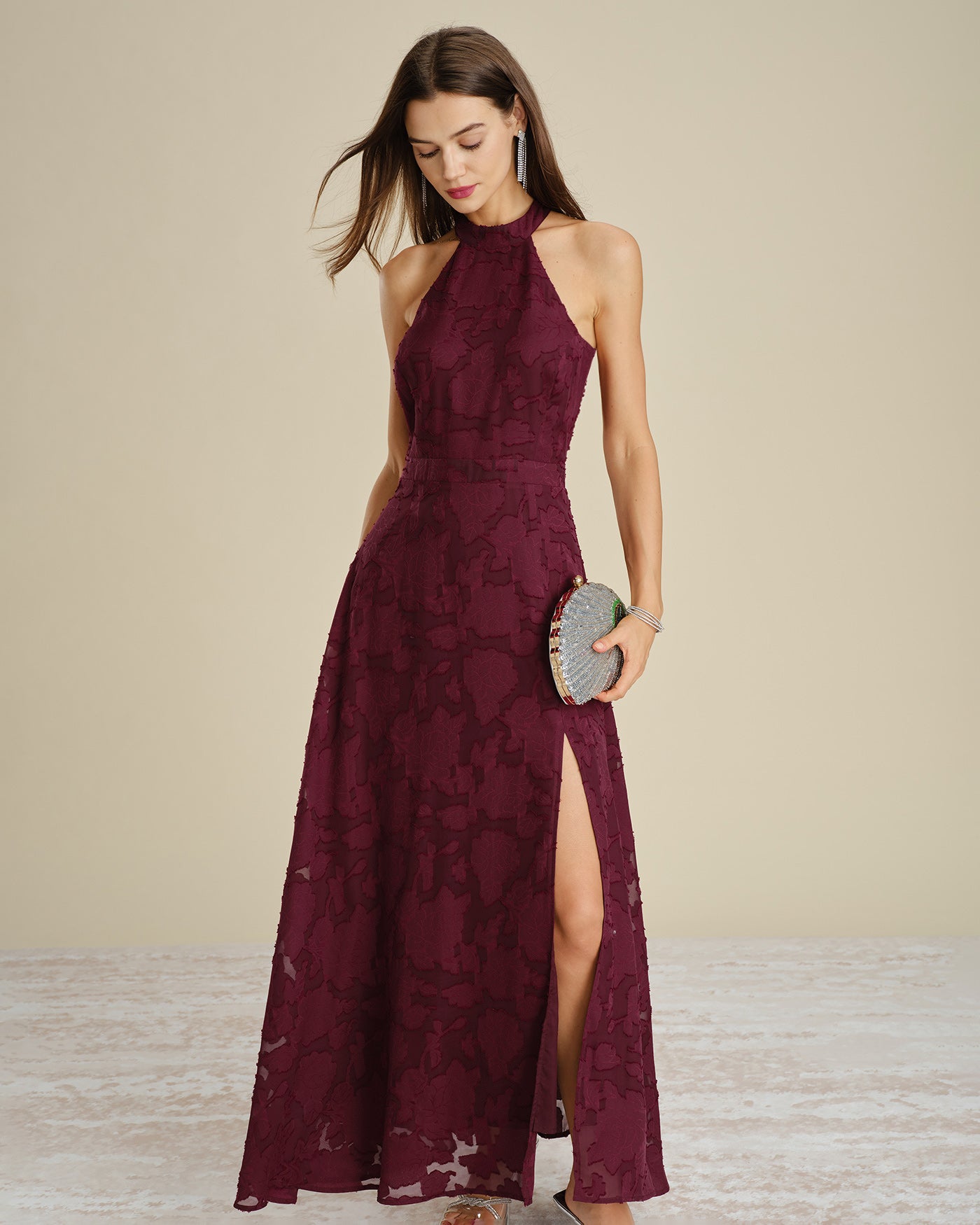 Women's Woven Polyester Maxi Dress Dresses - RIHOAS