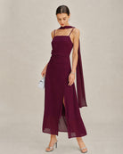 Women's Woven Polyester Maxi Dress Dresses - RIHOAS