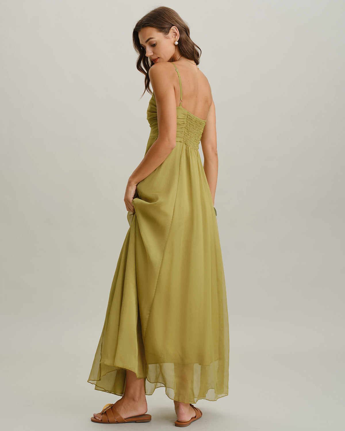 Women's Woven Polyester Maxi Dress Dresses - RIHOAS