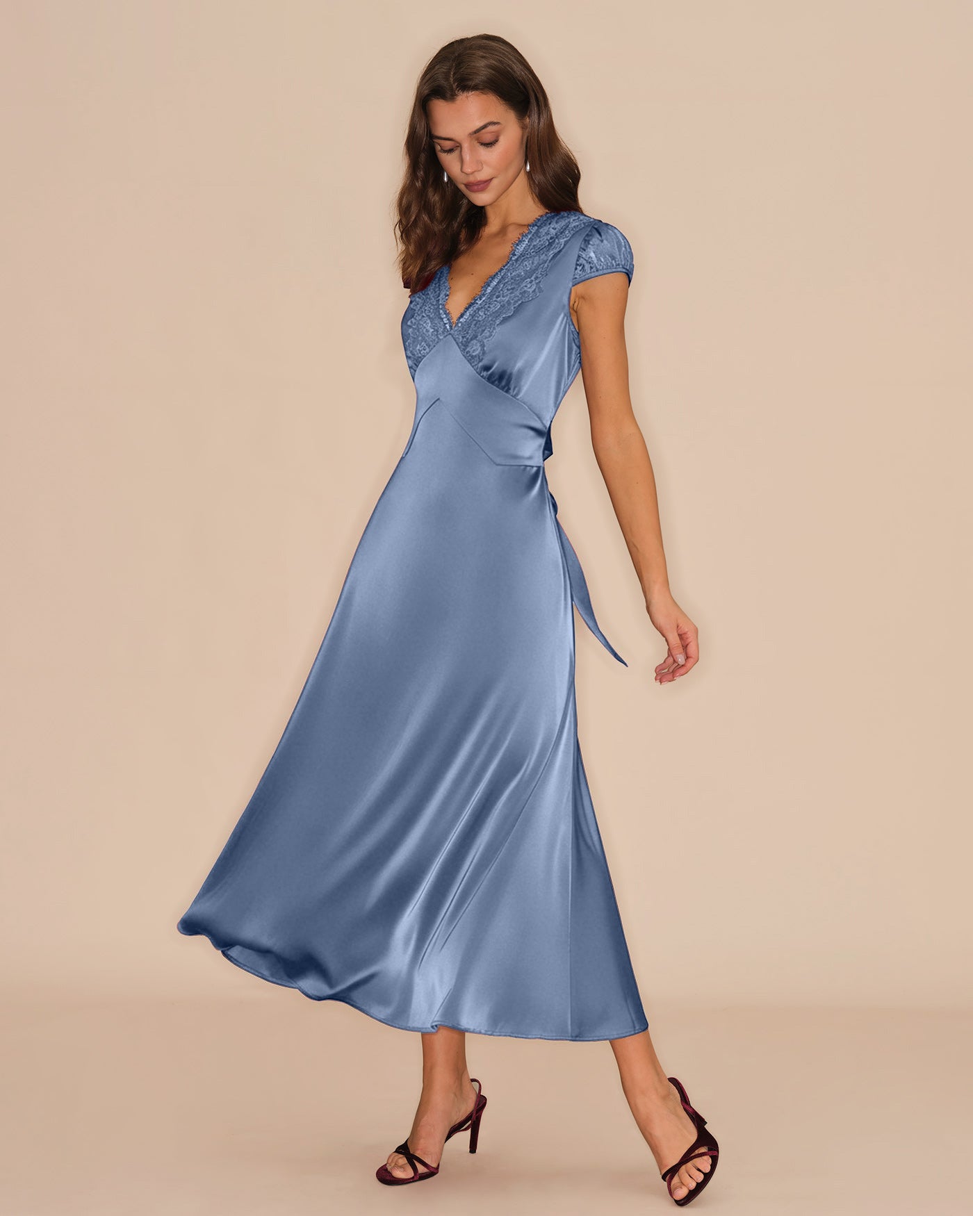 Women's Woven Polyester Maxi Dress Dresses - RIHOAS