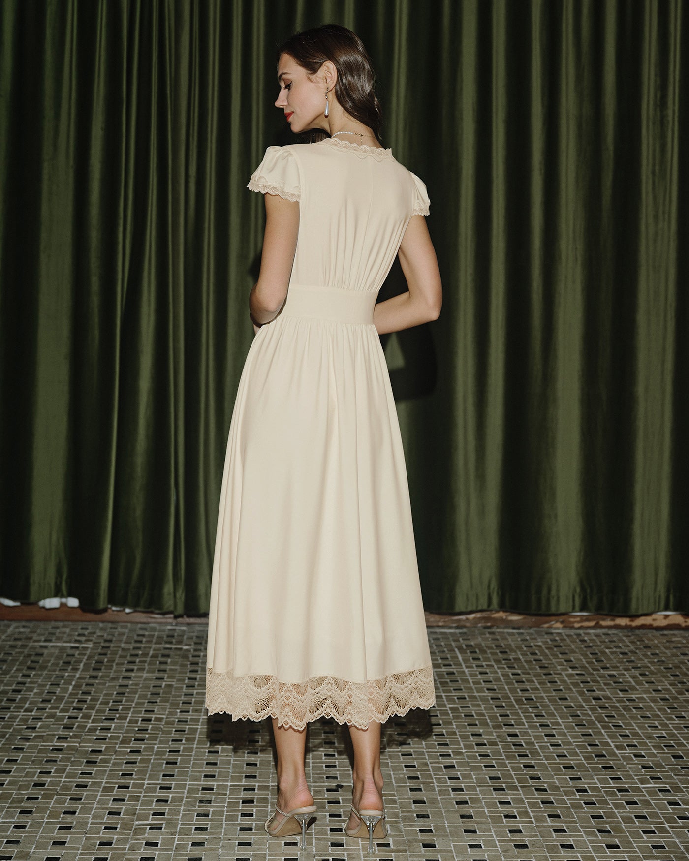 Women's Woven Polyester  Maxi Dress Dresses - RIHOAS