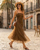 Women's Woven Polyester Maxi Dress Dresses - RIHOAS