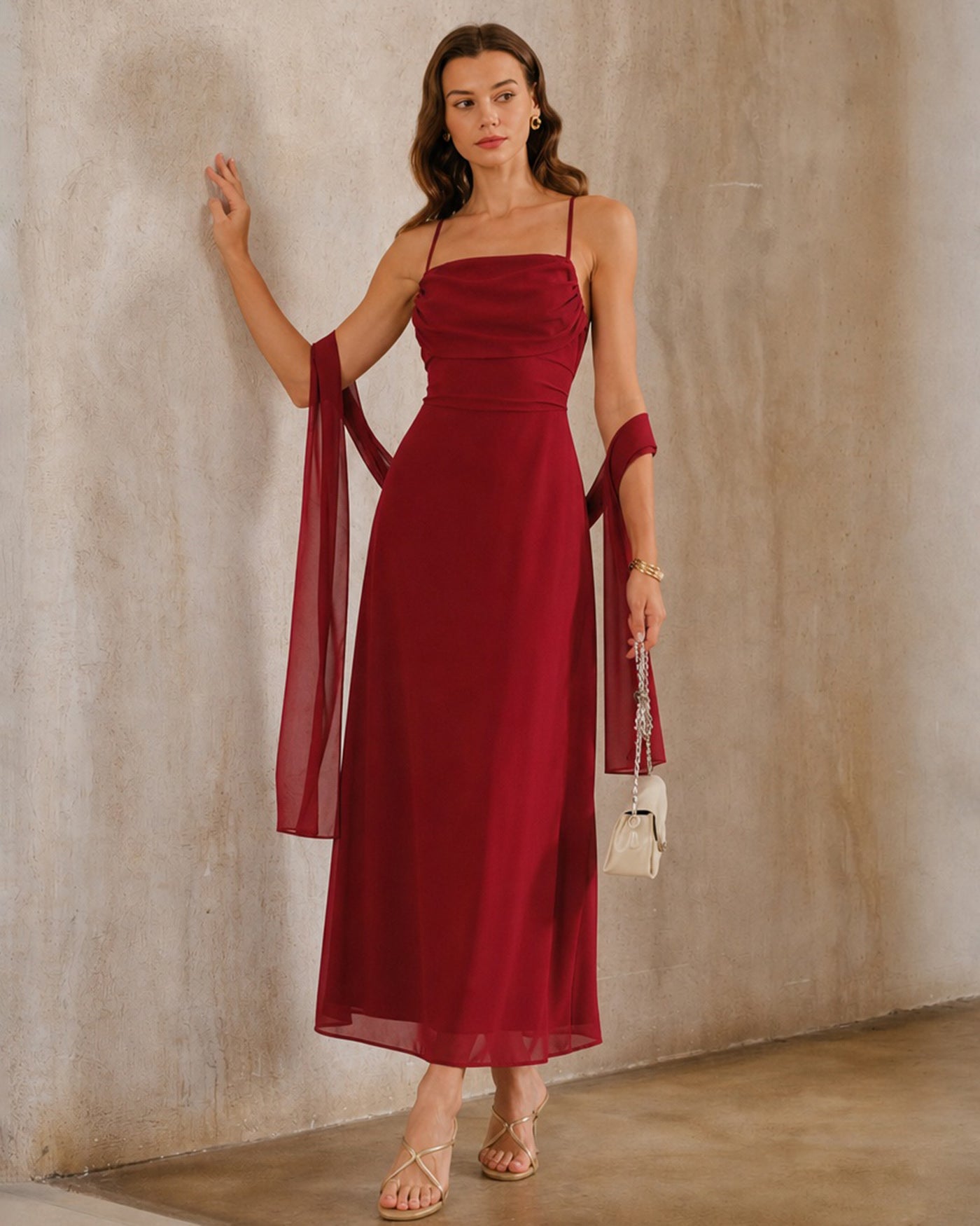 Women's Woven Polyester Maxi Dresses Dresses - RIHOAS
