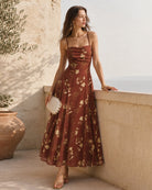 Women's Woven Polyester Maxi Dresses Dresses - RIHOAS